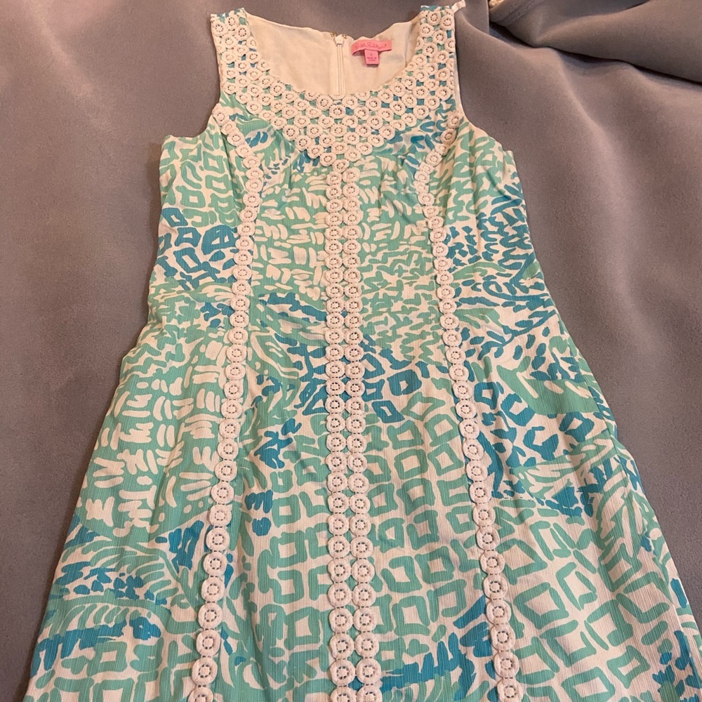 Lilly Pulitzer Macfarlane shift Home Slice sz 0